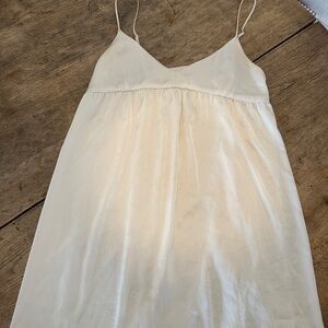 Elegant Cream Slip Dress